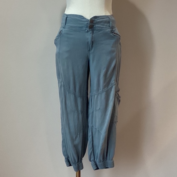 SALE!!! 🏷️ Free People Gauze Utility Trouser Slate - M - Picture 2 of 7